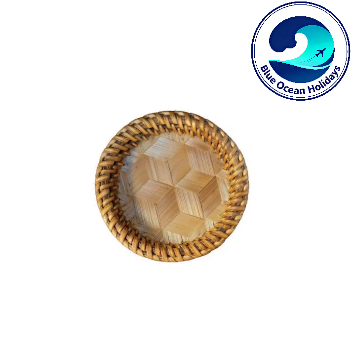 Handmade Bamboo Coaster – Lao Artisan Craft