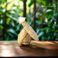 Handmade Lao Bamboo Fish Trap Miniature Set – Traditional Artisan Decor